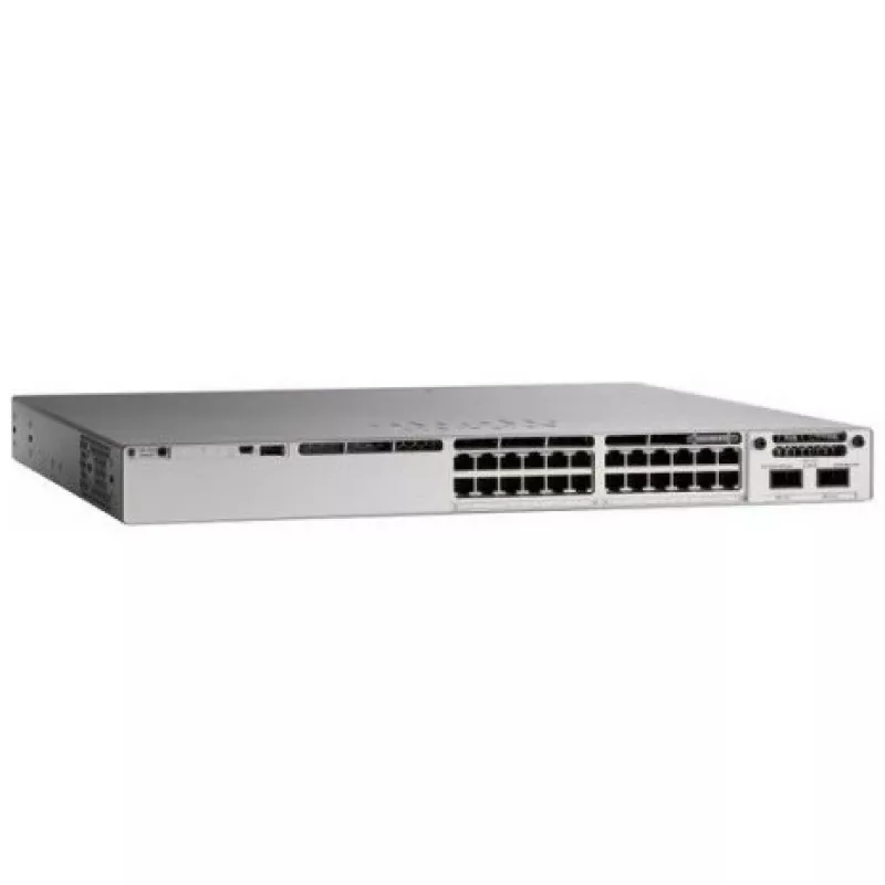 Cisco Catalyst 9200L Series 24-Port switch (24x 1G Base-T, 4x SFP) with 1x 125W PSU Network Essent E