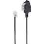 Telephone Cable ShiverPeaks BS70113-6/2 3m Black