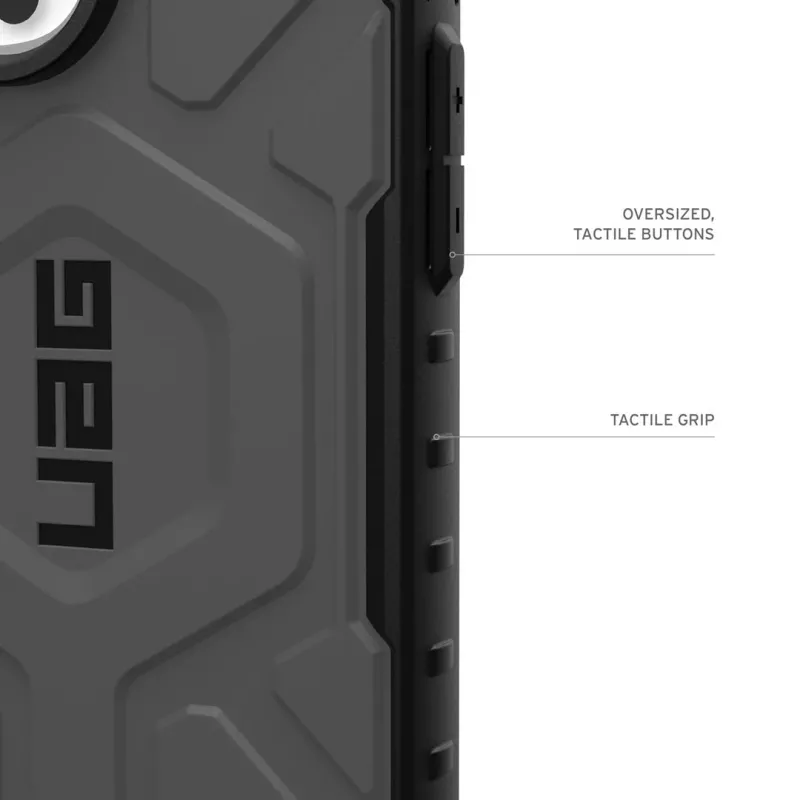 Urban Armor Gear Pathfinder mobile phone case 16 cm (6.3) Cover Silver