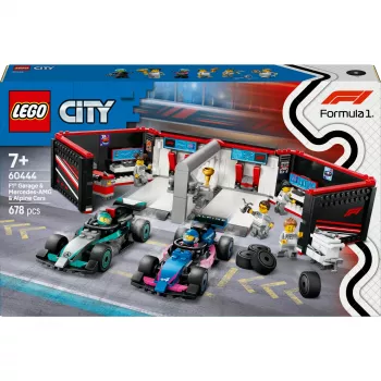 LEGO CITY 60444 F1 Garage & Mercedes-AMG & Alpine Cars