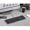 Wired A4Tech keyboard FX60H USB QWERTY — full-size 100%, backlit white, grey, USB hub