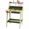 Children's wooden workbench Theo Klein Bosch model 8169 with pinewood medium and toy tools