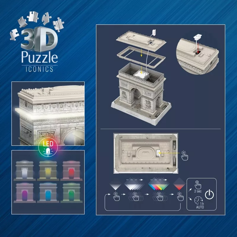 3D puzzle Ravensburger 12008029 Buildings 269 mm x 239 mm