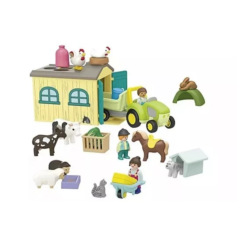 Set with figurines Farm Adventure with Tractor, Trailer and Animals
