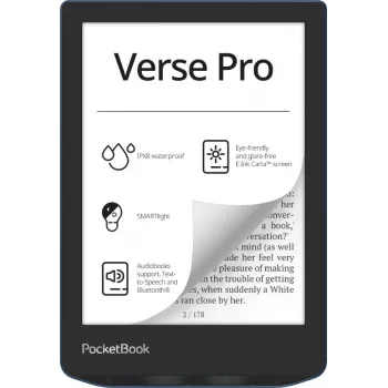 PocketBook Verse Pro e-book reader Touchscreen 16 GB Wi-Fi Black, Blue