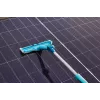 Window cleaning tool Leifheit 51120 with 28 cm stainless steel blade and turquoise handle