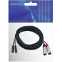 Omnitronic 3022522E Audio-Cable 6 m 2 x XLR (3-pin) 2 x RCA Black (3022522E)