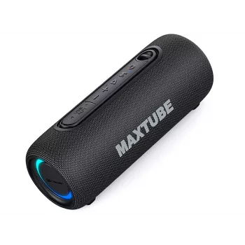 Speakers TRACER MaxTube 20W TWS Bluetooth, black — portable wireless audio, stereo sound