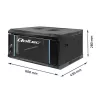 Qoltec 54461 19 inch Wall-Mount Rack Cabinet 4U 600x280x450 mm Black