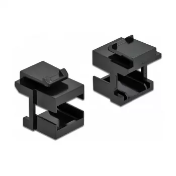 Keystone cover DeLOCK 86806 black for fibre couplers 10 pieces