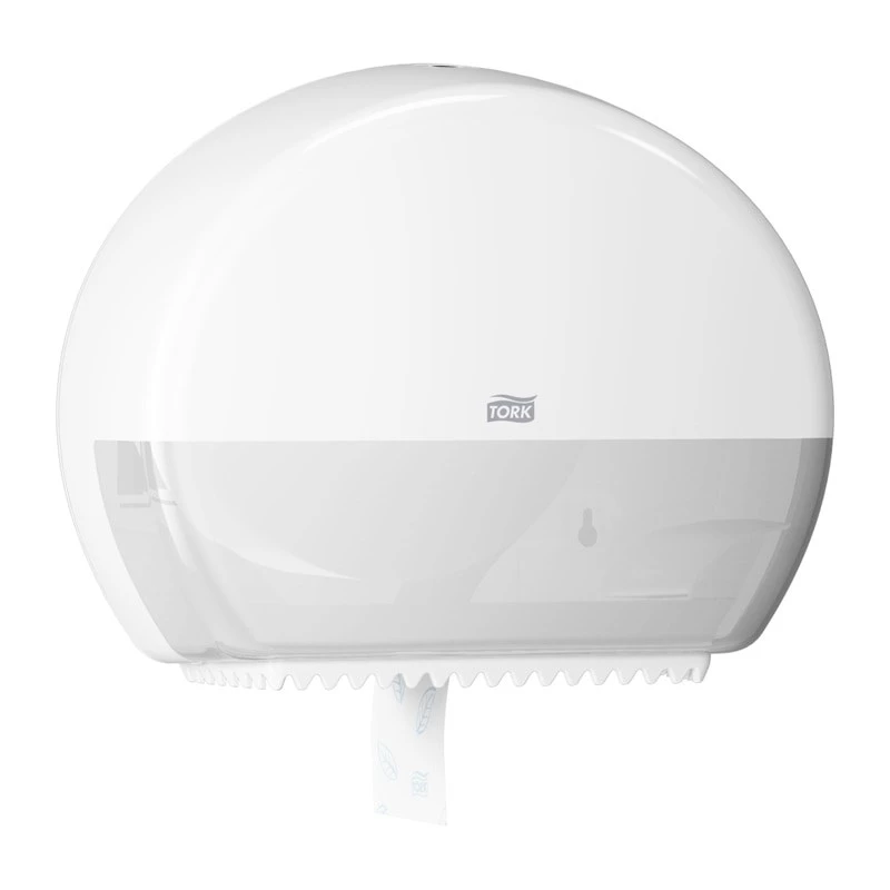 Paper towel dispenser Tork Mini Jumbo Roll 132×345×275 mm, white, MPN 555000