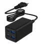 Gembird TA-UC-2A2C-PD65-01-BK mobile device charger Laptop, Smartphone Black AC Fast charging Indoor