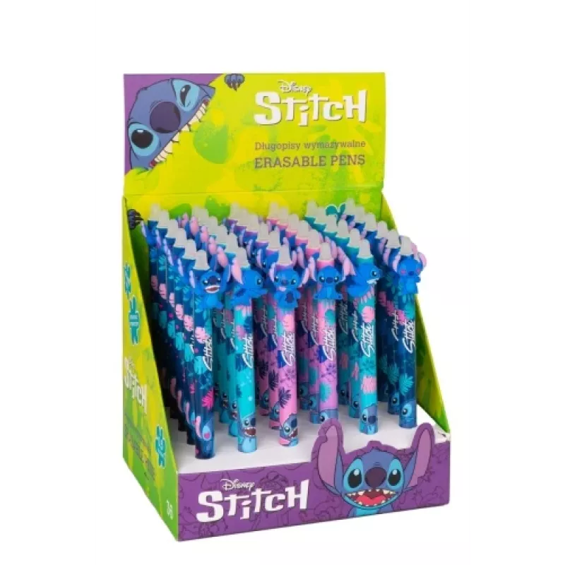 Retractable erasable pen Cool Pack Disney Stitch 54908PTR, gel ink, retractable tip
