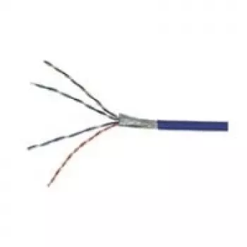 Wentronic Goobay CAT 5e Network Cable, F/UTP, Blue, 100 m - CCA Copper Mix, AWG 26/7 (stranded), PVC (93265)