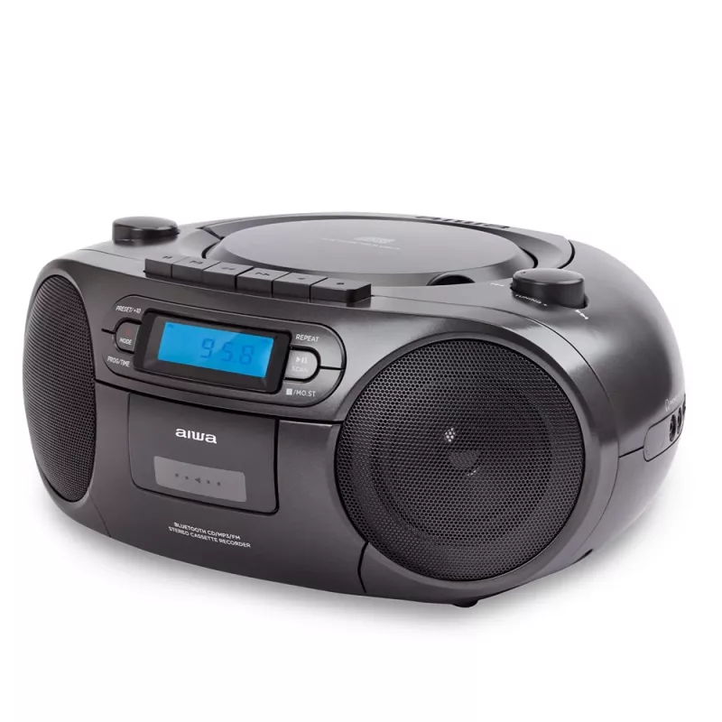 Portable stereo system Aiwa BBTC-550BK Digital 6 W FM PLL Black