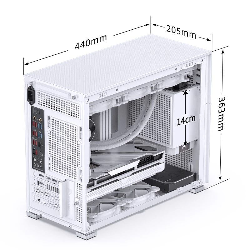 PC Case Jonsbo D31 MESH Midi Tower White