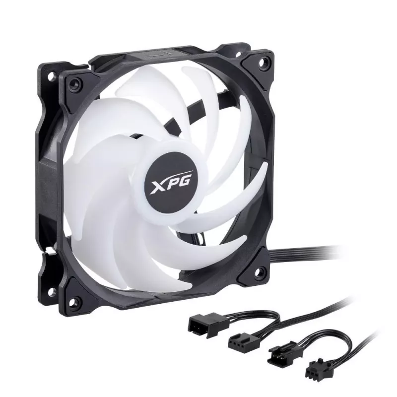 XPG VENTO 120 ARGB PWM (3pack) Black, Fan, 12 cm, 300 RPM, 1850 RPM, Black