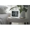 Digital wall/table clock muse M-090 WMC — Rectangle LCD, 220×177.5×24.5 mm, battery/DC 4.5V