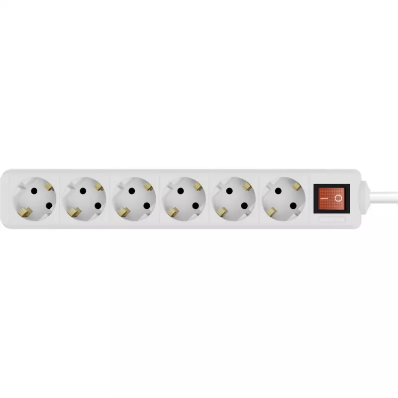 Power Extension Wentronic 38845 5m 6 AC Outlets Indoor White