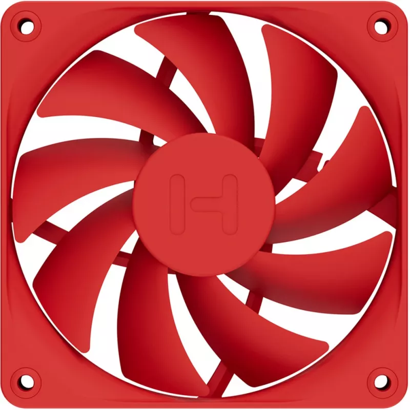 Computer cooling fan HYTE FA12-RR-4 120 mm, 1500 RPM, 72 m³/h, 1.6 mmH2O, Fluid Dynamic Bearing, red, pack of 4