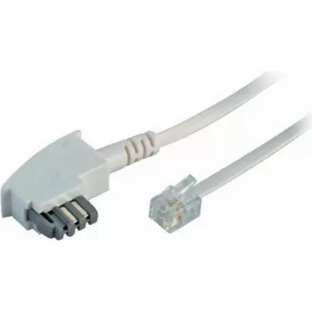 Telephone cable ShiverPeaks 70120W TAE (N) to Western (RJ) plug, single-line connection