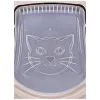 Litter box DIAMENTIQ BAYA, plastic, reversible doors, 55.5×40×38.7 cm, beige