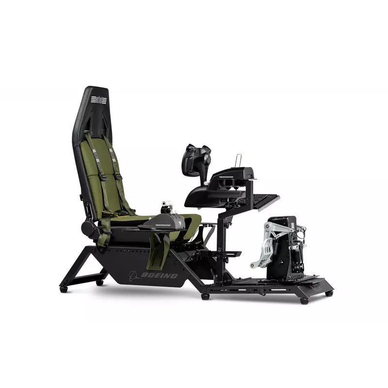 Cockpit seat by next level racing Flight Simulator Boeing Military 396055 — dedicated flight simulation seat compatible with yokes and pedals