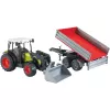 Toy Tractor Bruder Claas Nectis 267 F with Tipping Trailer