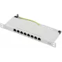 Renkforce RF-4996630 8 Port Patch-Panel 254 mm (10) CAT 6a 0.5 HE Grey (RF-4996630)