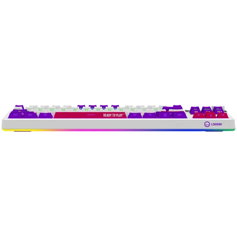 LORGAR KBP70TKLW, Wireless TKL Mechanical Gaming Keyboard Pro, White, EN layout