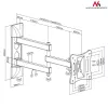 Wall TV/monitor mount MACLEAN MC-719, for screens up to 68.6 cm (27 inch), 15 kg max, VESA 100x100, black