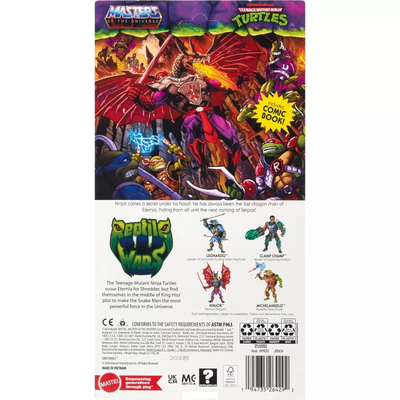 Action figure MATTEL MotU Origins TOG Core Mutated Ninjor collectible figure JBN04