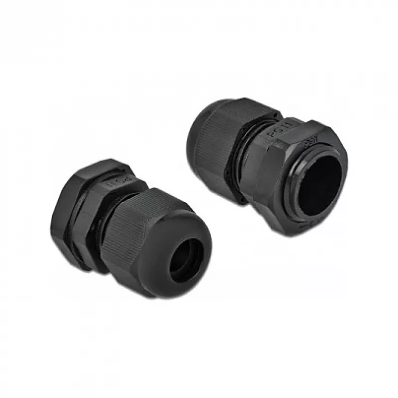 Cable Gland DeLOCK 60196 Black Plastic 10 pcs
