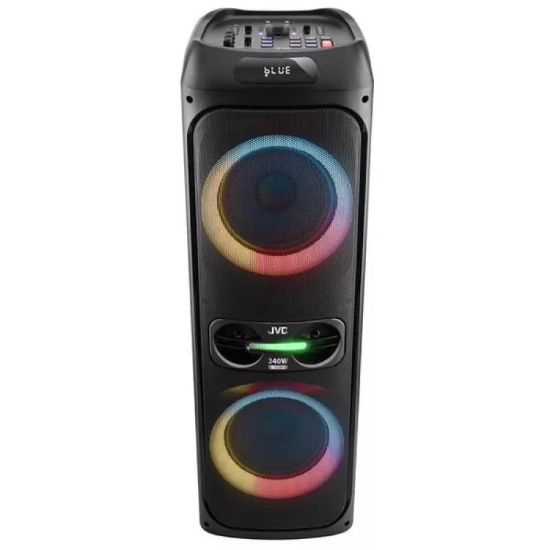 Portable party speaker JVC XS-EP624B — black, battery-powered, Bluetooth