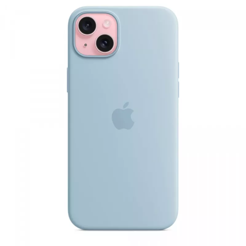 Silicone Case Apple iPhone 15 Plus Light Blue MagSafe