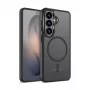 Crong Hybrid Matte Magnetic MagSafe case for Samsung Galaxy S26+ — TPU + PC, Black