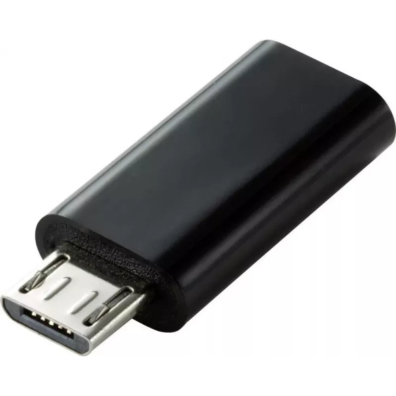 Renkforce RF-4472838 Cable Interface/Gender Adapter Micro USB-B USB Type C Black (RF-4472838)