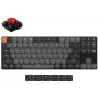 Keyboard Keychron K1 mechanical 80% QWERTY English, USB + Bluetooth, LED backlight, Grey