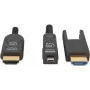 Manhattan HDMI to Micro HDMI Plenum-Rated Cable, 4K@60Hz (Premium High Speed), 70m, Active, Detachable HDMI Male (Type A), Male to Male, Black, Gold Plated Contacts, Lifetime Warranty