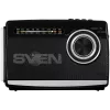 Speaker SVEN SRP-155, black (3W, Bluetooth, FM/AM/SW, USB, microSD, flashlight, battery)