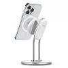 Phone stand SODI SIM-300 silver MagSafe — desktop holder for MagSafe-compatible iPhone