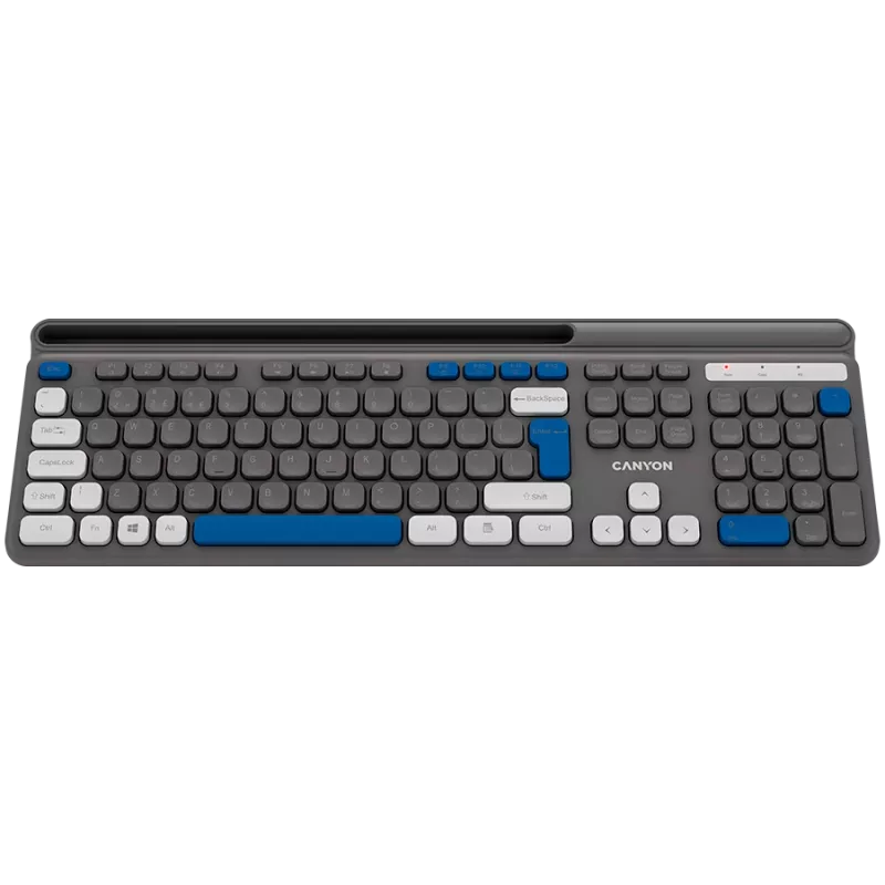 Wireless keyboard CANYON HKB-W03 Grey — compact design, AAA battery powered, model CNS-HKBW03DG