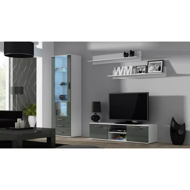 Cama set of two shelves 125cm SOHO white matte