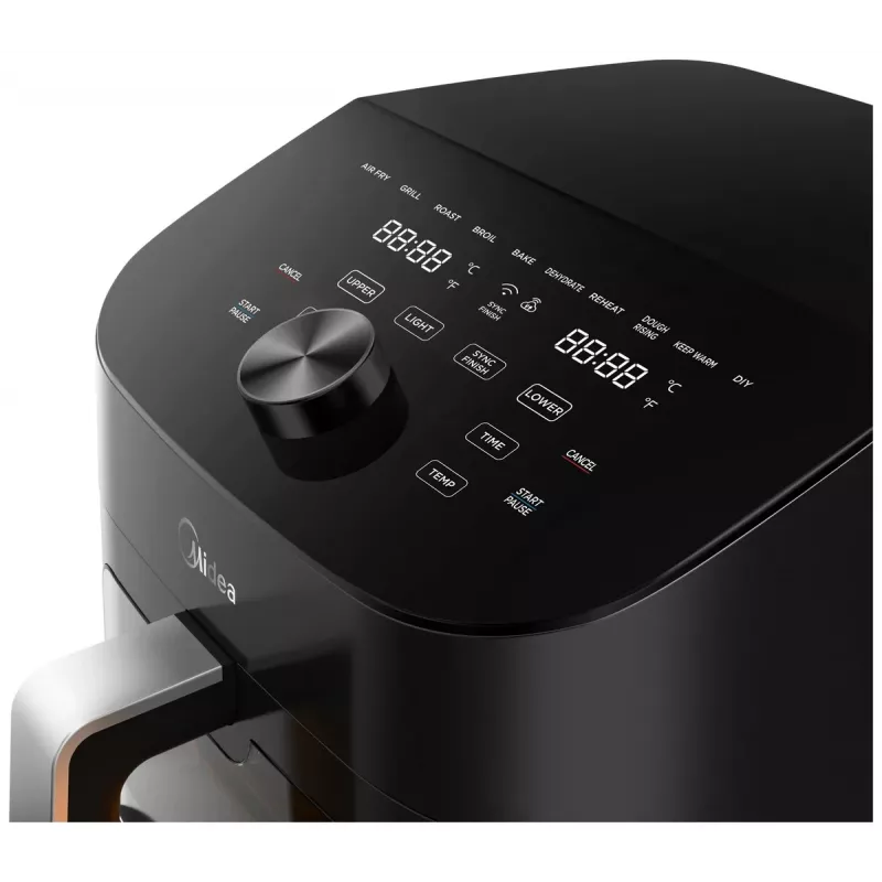 Airfryer Midea MAD1100DADK, 1850 W, dual capacity 4.4/6.4 L