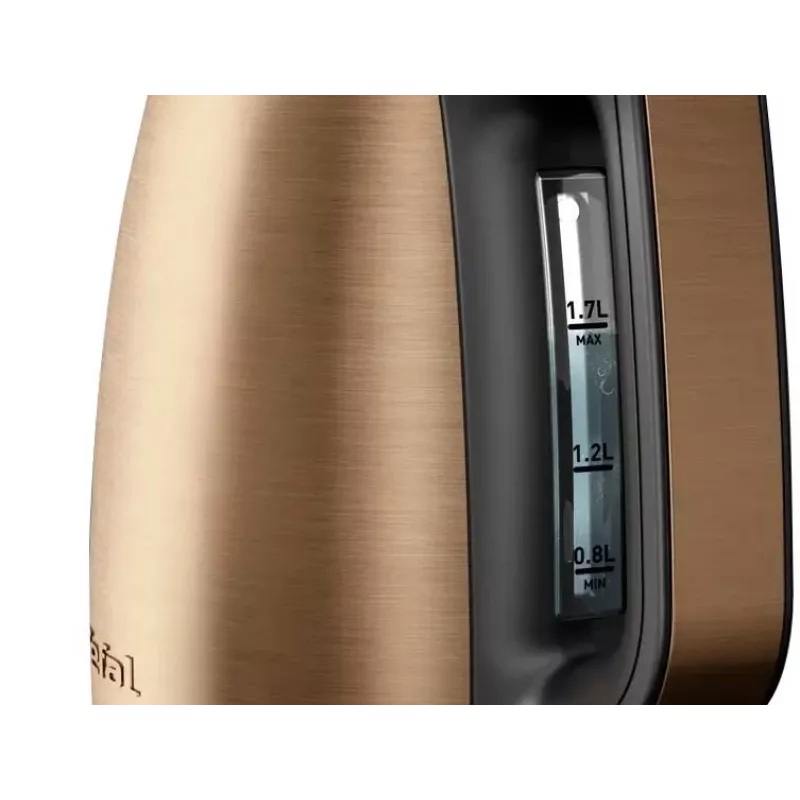 Electric kettle Tefal 1.7 L 2400 W black/copper
