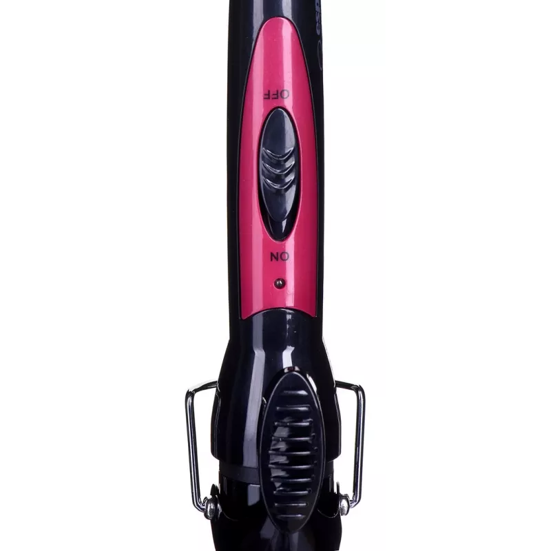 Curling iron Esperanza PENELOPE – 32 mm straight ceramic barrel, max 180°C, 45 W, 230 V, 1.7 m cord, black/pink