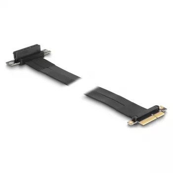 DeLOCK Riser Card PCI Express x4 male to x4 slot 90° angled with cable 60 cm