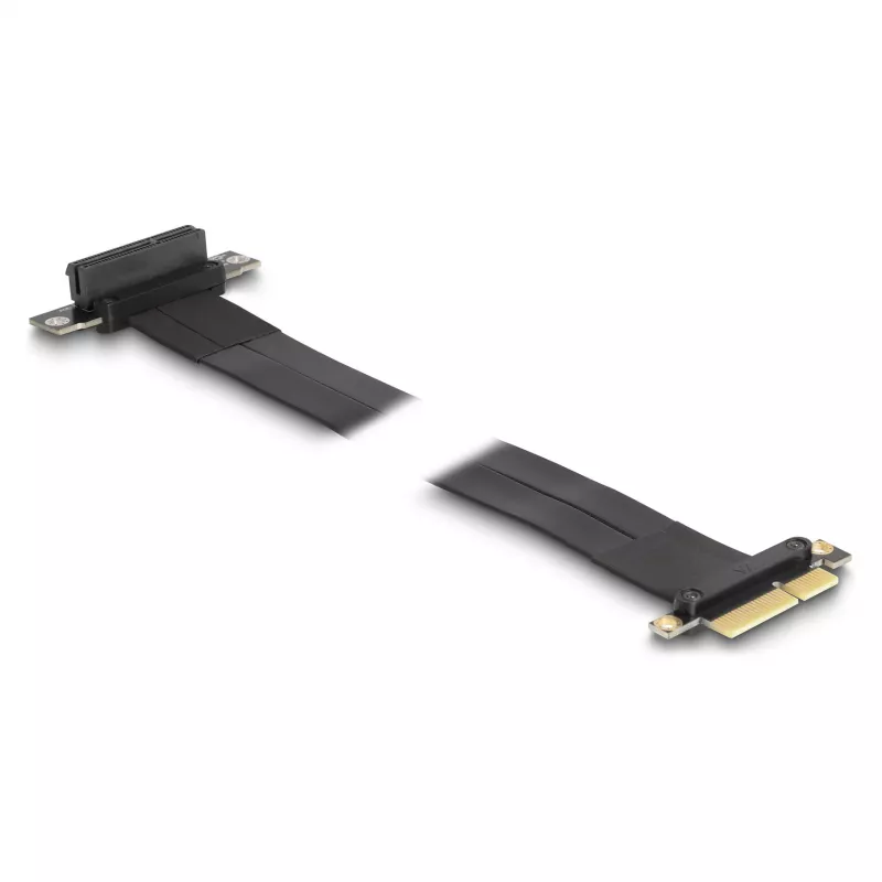 DeLOCK Riser Card PCI Express x4 male to x4 slot 90° angled with cable 60 cm