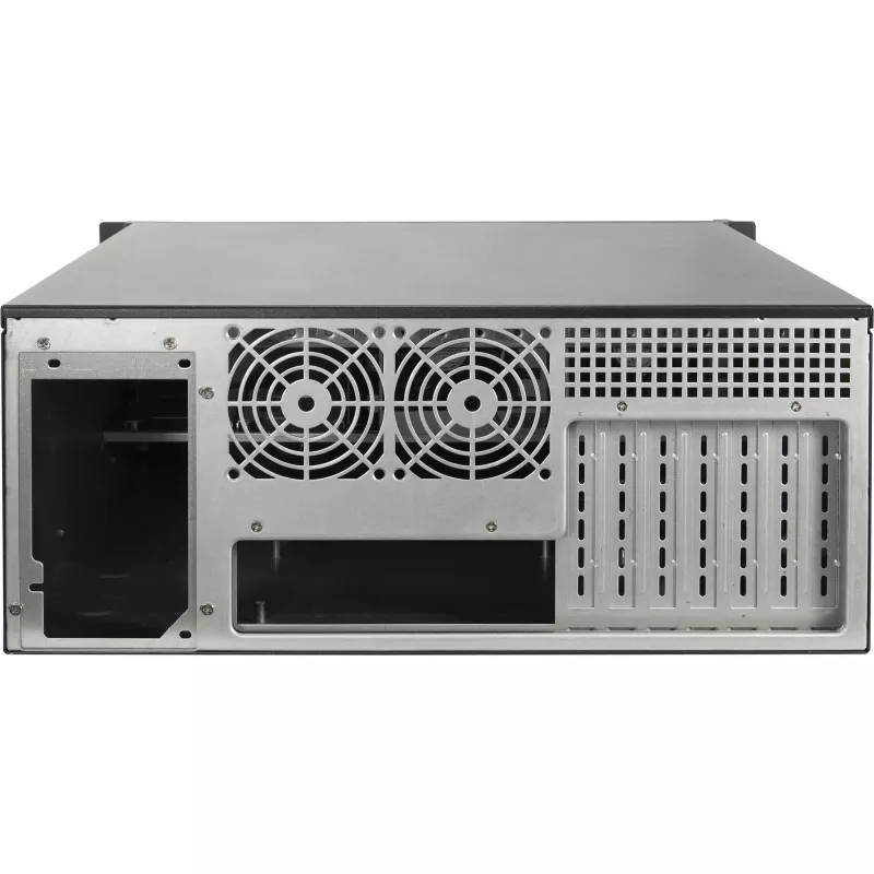 Rackmount Case INTER-TECH IPC 4U-4508 Black — 4U Server/PC Chassis, Rackmount