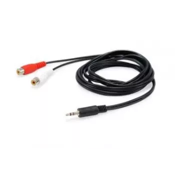 Equip 147093 audio cable 250 m 2 x RCA 3.5mm Black